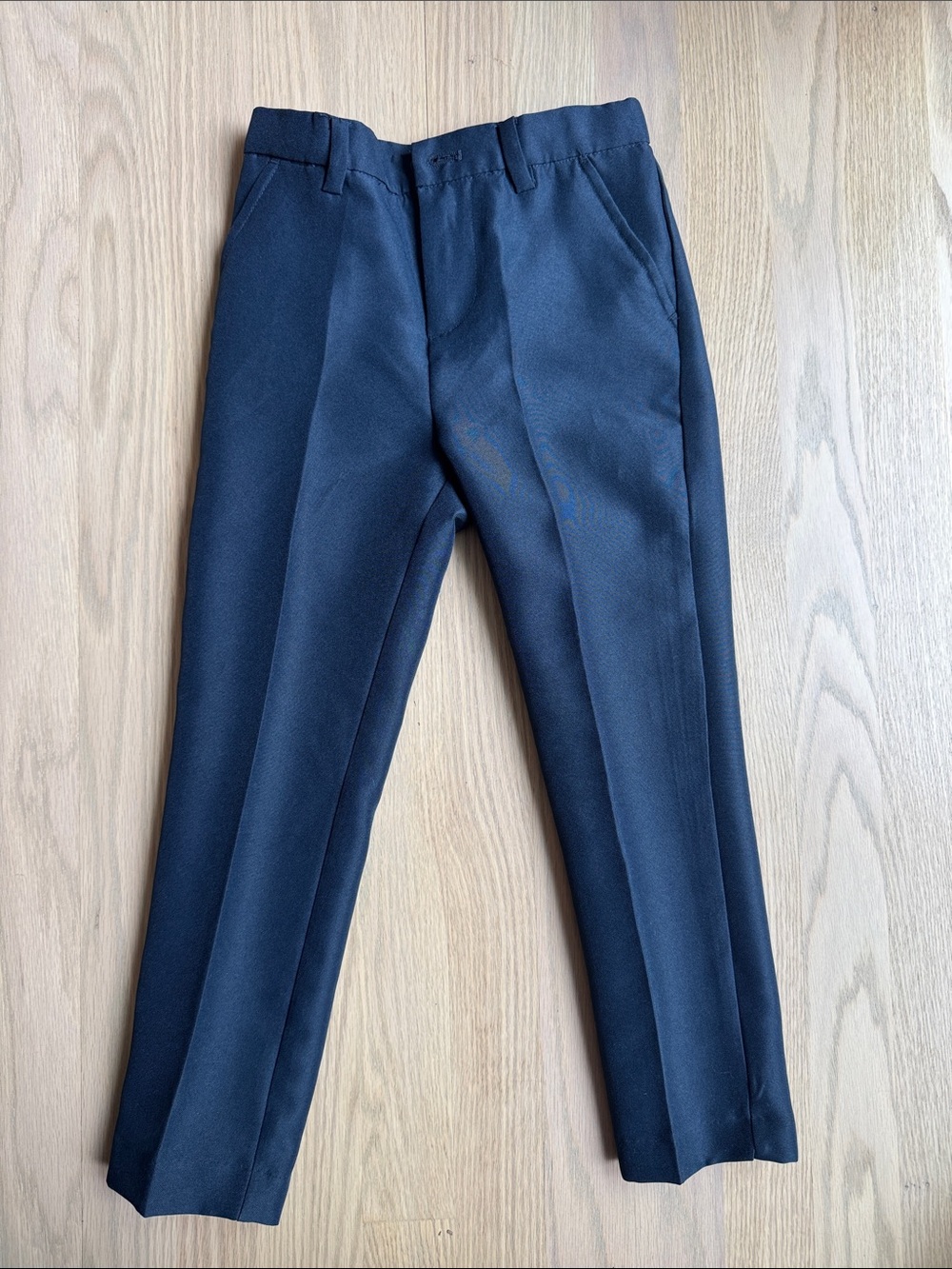 Kid’s Size 6 - H&M Navy Dress Pants - Classic Straight Fit - Adjustable Waist